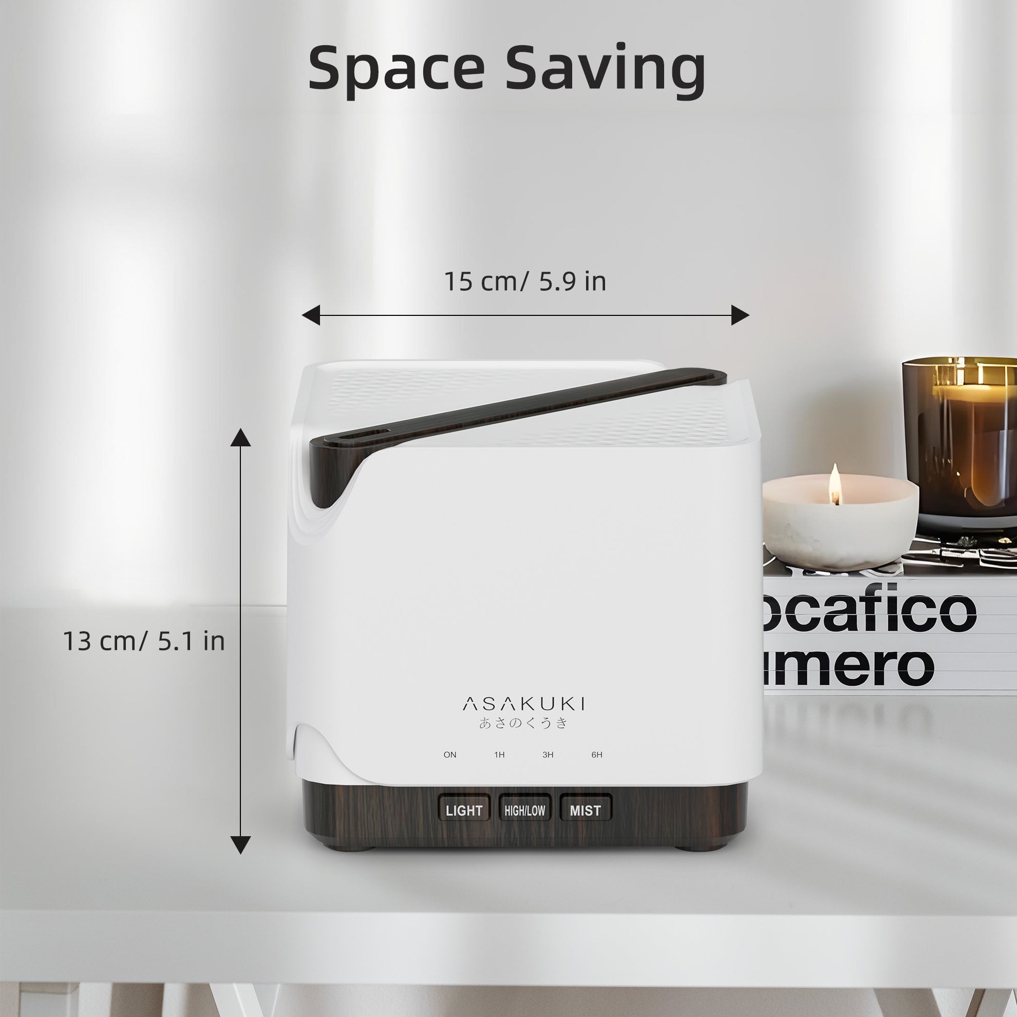 UPGRADE Cube Black Essential Oil Diffuser - Image 9